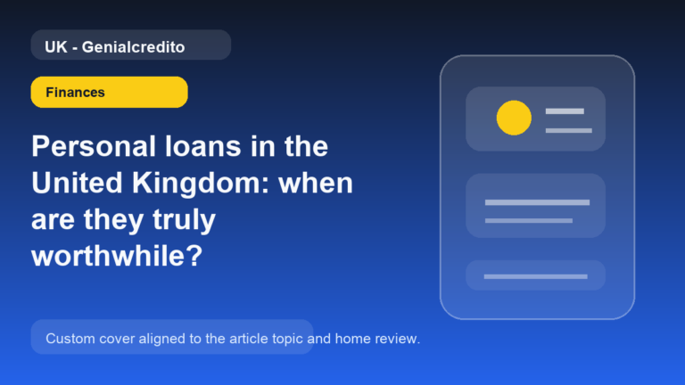 Personal loans in the United Kingdom: when are they truly worthwhile?