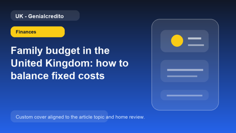 Family budget in the United Kingdom: how to balance fixed costs
