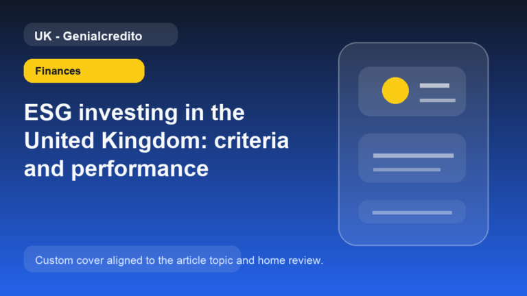 ESG investing in the United Kingdom: criteria and performance