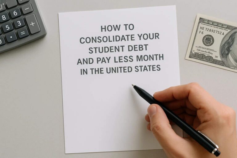 How to consolidate your student debt and pay less per month in the United States
